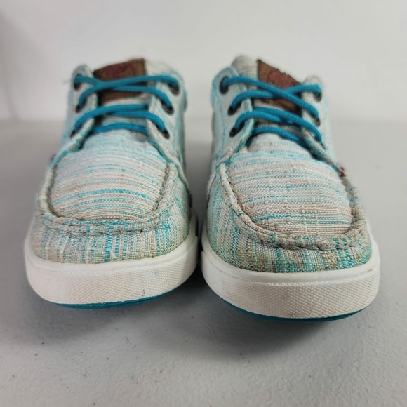 Twisted X Little Boys' Blue HOOey Loper Shoes - Moc Toe - YHYC005 Sz 12.5M - Picture 6 of 9